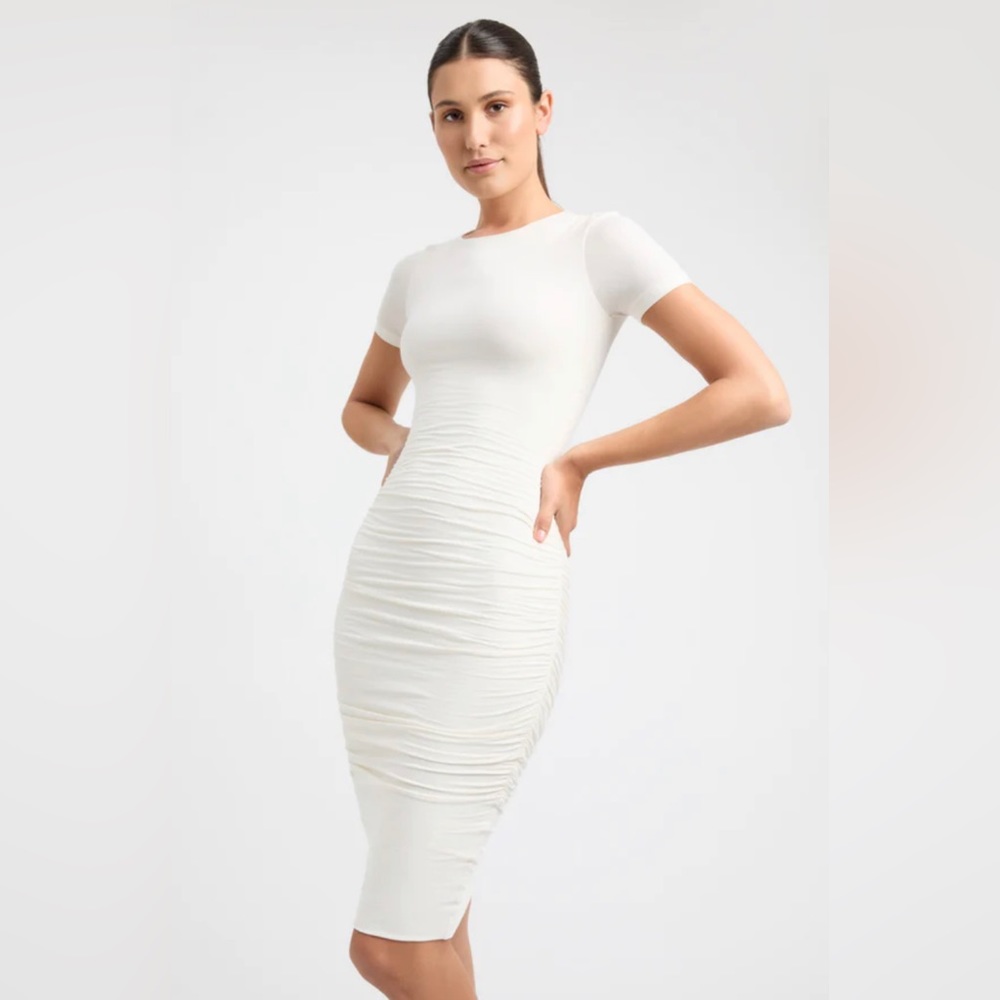 Express White Midi Dress